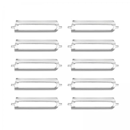 Fenteer 2X 10 Stück Schälerklingen Ersatzklingen 5,6 cm Austauschbarer Edelstahl für Obstschäler Kartoffelschäler von Fenteer