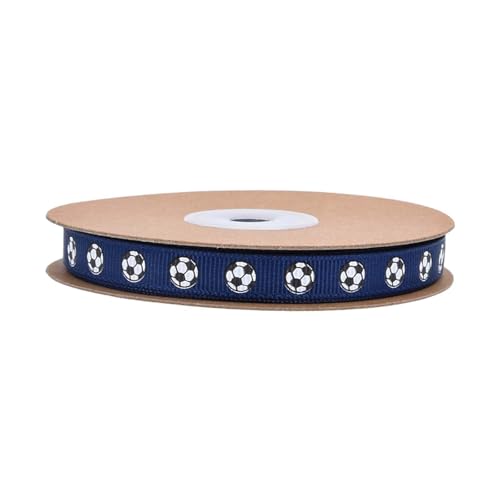 Fenteer Fußballband Fußballband Mehrzweck 1 cm breites Sport -Themen -Fußballmuster für DIY Hair Bow Handwerksbedarf Geschenkverpackung, Blau Fenteer Fußballband Fußballband Mehrzweck 1 cm breites Sport -Themen -Fußballmuster für DIY Hair Bow Handwerksbedarf Geschenkverpackung, Blau von Fenteer
