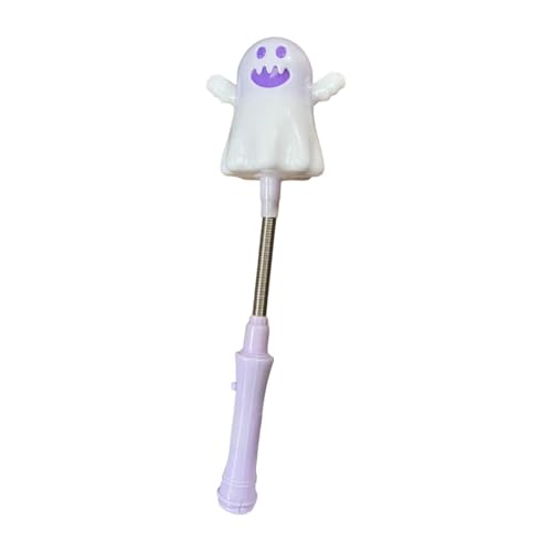 Fenteer Halloween Knicklicht Leuchtstab Niedliches Cartoon Geschenk Spielzeug Party Favors Blinkend für Hochzeiten Raves Karneval Halloween, Weißer Geist von Fenteer