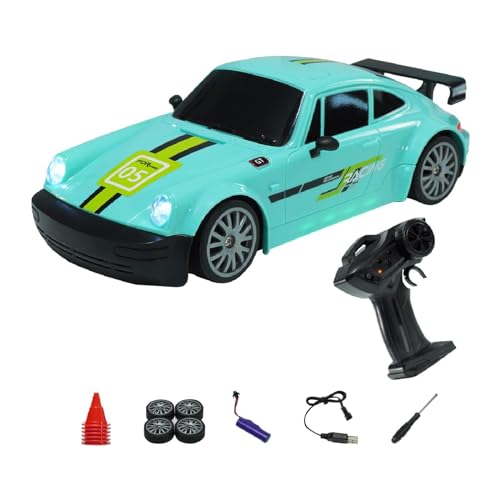 Fenteer High Speed Drifts RC Auto 4WD Spielzeug Kontrollfahrzeug Auto Sammler RC Autos Spielzeug für Kinder Geschenke für Party Favor, Blau von Fenteer