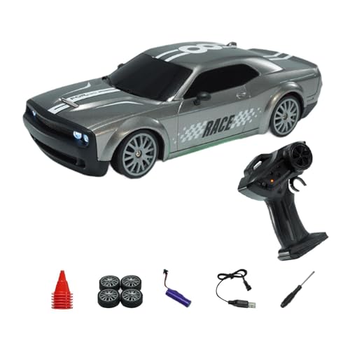 Fenteer High Speed Drifts RC Auto 4WD Spielzeug Kontrollfahrzeug Auto Sammler RC Autos Spielzeug für Kinder Geschenke für Party Favor, GRAU von Fenteer