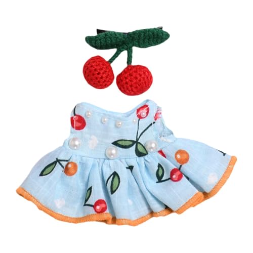 Fenteer Mini 15cm Plüsch Puppe Kleidung Kleid Täglichen Tragen mit Haar Zubehör Puppe Zubehör Kleidung von Fenteer