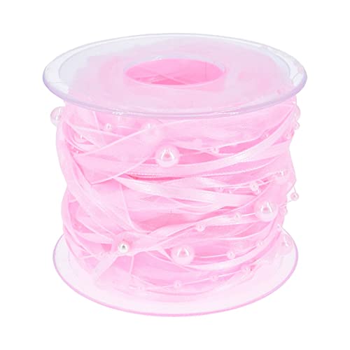 Fenteer Perlenband Chiffon Wickelrolle Applikation Perlen Zum Nähen Von Kleidung Party Rosa 2 von Fenteer