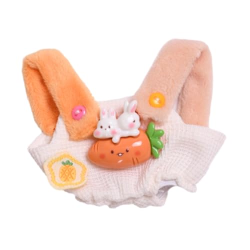 Fenteer Puppen-Hosenträgerhosen-Kostüm-Zubehör, handgefertigte Kleidungs-Outfits für 15 cm große Mädchenpuppen, Thanksgiving-Geschenke, Karotte von Fenteer