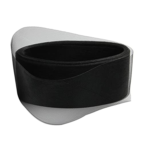 Fenteer Rosshaar Bordüre Trim Roßhaar Zopf Band - Schwarz, 10cm von Fenteer