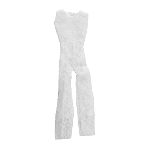 Fenteer Weibliche Figur Strumpfhosen Overall 1/6 Puppe Dekoration Puppen Kleidung Frauen Figuren Puppe Kleidung für 12'' Zoll Frau Puppe Figuren, Weiß von Fenteer