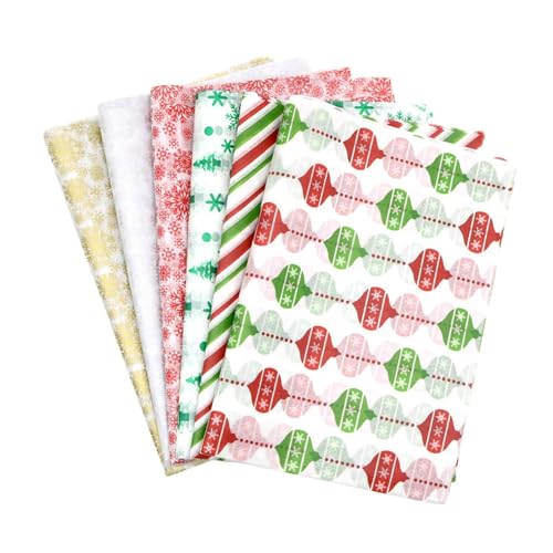 Fenteer Weihnachtsseidenpapier für Geschenke, Weihnachtsverpackungspapier, modischer Floristenbedarf, originelles Bastelpapier für Mottopartys von Fenteer