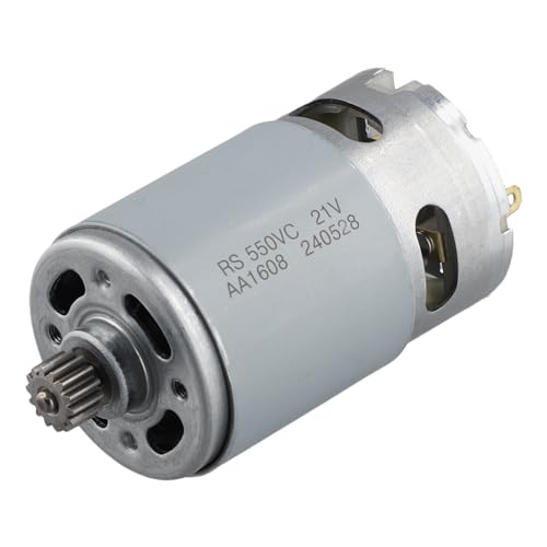 Feriany 21 V RS550 Gleichstrommotor, 14 Zähne, 9,5 mm Zahnrad für Mini-, Elektromotor, Motorbohrmaschine, Wiederaufladbares Elektrowerkzeug-Zubehör von Feriany