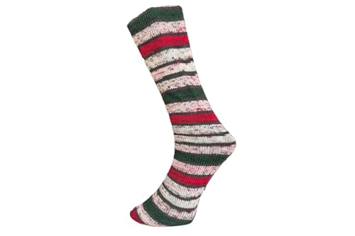 Ferner MALLY SOCKS Weihnachtsedition 2024 6-fach Sockenwolle Weihnachten musterbildend, Farbe:21.12.2024 von Ferner Wolle