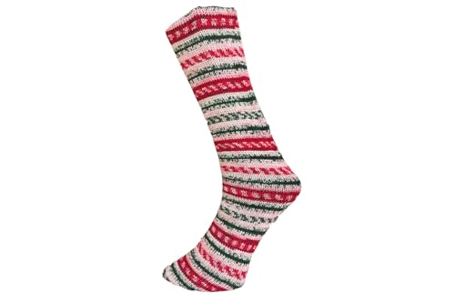 Ferner MALLY SOCKS Weihnachtsedition 2024 6-fach Sockenwolle Weihnachten musterbildend, Farbe:23.12.2024 von Ferner Wolle