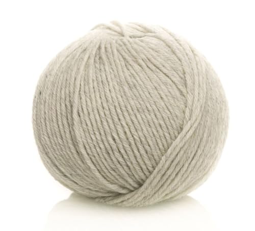 Ferner Wolle Lungauer Vielseitige 210, Wolle mit Merinowolle naturfarben, Häkelwolle, Strickgarn, 50g 210m, Nadelstärke 2,5-3mm, 75% Merinowolle, 25% Polyamid (V35) von Ferner Wolle