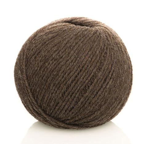 Ferner Wolle Lungauer Vielseitige 210, Wolle mit Merinowolle naturfarben, Häkelwolle, Strickgarn, 50g 210m, Nadelstärke 2,5-3mm, 75% Merinowolle, 25% Polyamid (V41) von Ferner Wolle