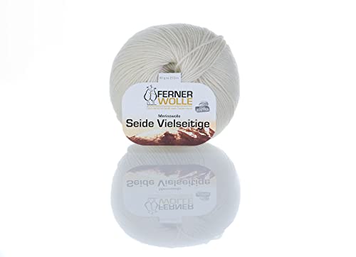 Ferner Wolle Merinowolle Seide Vielseitige V901, 50g weiche Premium Sockenwolle mit Seide und Merino zum Stricken & Häkeln von Ferner Wolle