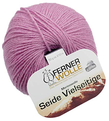 Ferner Wolle Merinowolle Seide Vielseitige V907, 50g weiche Premium Sockenwolle mit Seide und Merino zum Stricken & Häkeln von Ferner Wolle