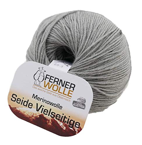 Ferner Wolle Merinowolle Seide Vielseitige V920, Wolle mit Seide zum Stricken oder Häkeln von Ferner Wolle