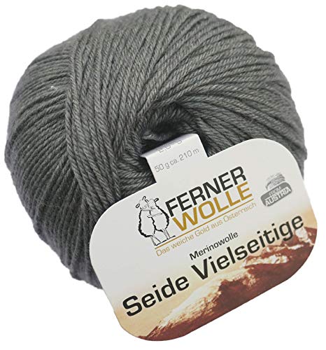 Ferner Wolle Merinowolle Seide Vielseitige V921, 50g weiche Premium Sockenwolle mit Seide und Merino zum Stricken & Häkeln von Ferner Wolle