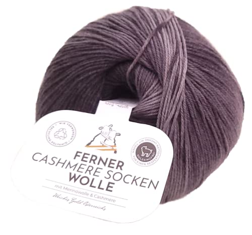 Sockenwolle mit Kaschmir Ferner Cashmere Socken Wolle 595x22, Wolle Kaschmir Farbverlauf, nicht nur zum Socken stricken, 100g von Ferner Wolle