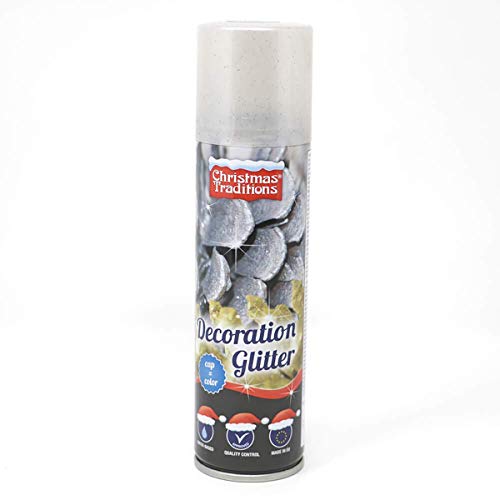 CWR Glitter Spray 100 ml Silber Weihnachtsdekoration von Ferrari & Arrighetti