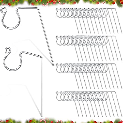 Metall-Weihnachtslicht-Dachrinnen-Haken, Weihnachtslicht-Aufhänger, Haken für Dachrinnen, Edelstahl, Weihnachtslicht, Außenbeleuchtung, Clips für Weihnachten, Küche, Garten (Silber, 50 Stück) von Ferraycle