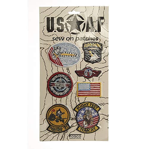 Ferromil Set Patch Aufnäher US Army 101st Wildcat Tomcatter Top Gun Airborne Flagge USAF von Ferromil