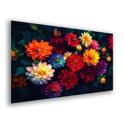 Diamond Painting Blume Rot Diamond Painting Zubehör Komplett, 5d DIY Full Diamant Malerei Kinder Bastelset Erwachsene Stickerei Kreuzstich Kunst für Home Büro Wanddekoration Geschenk 50x60cmy-356 von Fesnfuae