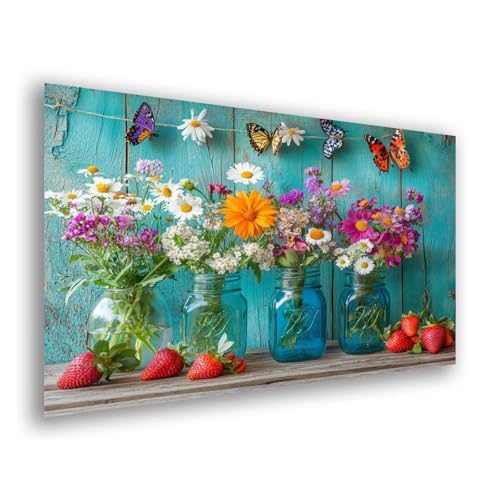 Diamond Painting Blume Schmetterling Diamond Painting Zubehör Komplett, 5d DIY Full Diamant Malerei Kinder Bastelset Erwachsene Stickerei Kreuzstich Kunst Home Wanddekoration Geschenk 100x150cmy-351 von Fesnfuae