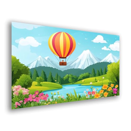 Diamond Painting Erwachsene Landschaft Diamond Painting Groß 60x80cm 5d Diamant Malerei Bilder Ballon DIY Crystal Strass Mosaik Bastelset Erwachsene Diamant Stickerei Set Home Wanddekoration y-361 von Fesnfuae