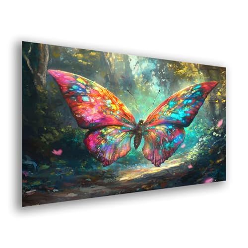 Diamond Painting Erwachsene Landschaft Diamond Painting Groß 60x80cm 5d Diamant Malerei Bilder Schmetterling DIY Crystal Strass Mosaik Bastelset Erwachsene Diamant Stickerei Set Wanddekoration y-360 von Fesnfuae