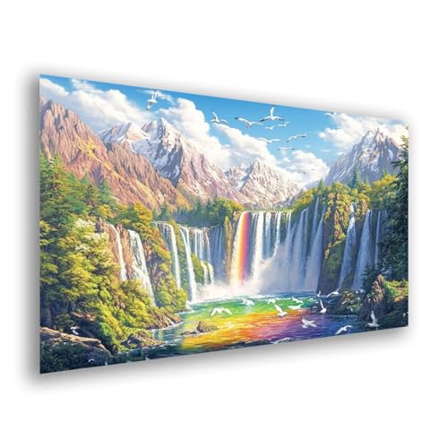 Diamond Painting Fallen Landschaft Diamond Painting Zubehör Komplett, 5d DIY Full Diamant Malerei Kinder Bastelset Erwachsene Stickerei Kreuzstich Kunst Home Büro Wanddekoration Geschenk 30x40cmy-364 von Fesnfuae