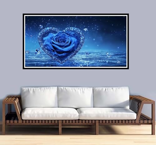 Malen Nach Zahlen Erwachsene groß 16x32 inch Malen Nach Zahlen Blume, DIY Malen Nach Zahlen Sternenhimmel mit 3-Pinseln und Acrylfarben Ölgemälde Leinwand Bastelset, Home Decor Frauen Geschenk-y1022 von Fesnfuae