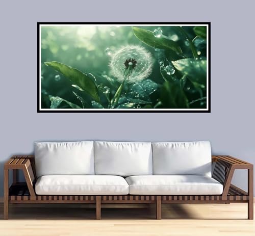 Malen Nach Zahlen Erwachsene groß 32x64 inch Malen Nach Zahlen Pflanzen, DIY Malen Nach Zahlen Blumen mit 3-Pinseln und Acrylfarben Ölgemälde Leinwand Bastelset, für Home Decor Frauen Geschenk-y918 von Fesnfuae