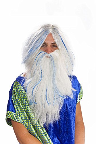 Poseidon Set: Wig And Beard von Festartikel-Müller