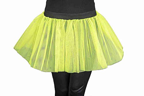 Tull Skirt, Fluo-Yellow von Festartikel Müller