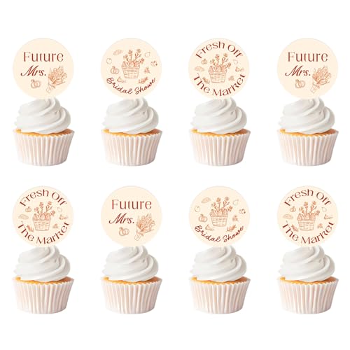 Cupcake-Topper mit Bauernmarkt-Thema, Obstblumen, lokal angebaut, Brautparty, Kuchendekoration für zukünftige Mrs. Farm, Junggesellinnenabschied, 36 Stück Cupcake-Topper mit Bauernmarkt-Thema, Obstblumen, lokal angebaut, Brautparty, Kuchendekoration für zukünftige Mrs. Farm, Junggesellinnenabschied, 36 Stück von Festiblast