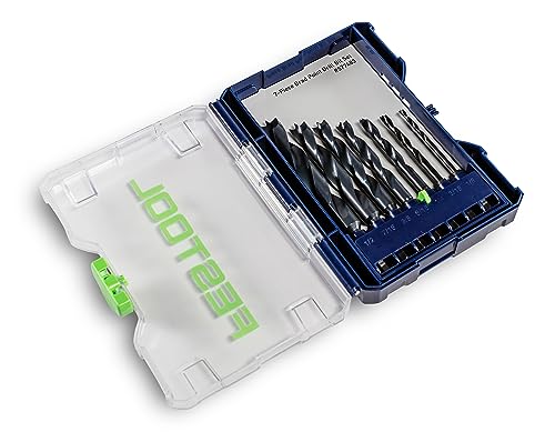 Festool CENTROTEC 577483 Brad Point Bohrer-Set, 7-teilig, BKS D 1/20.3 cm-1/5.1 cm CE/W/7 von Festool