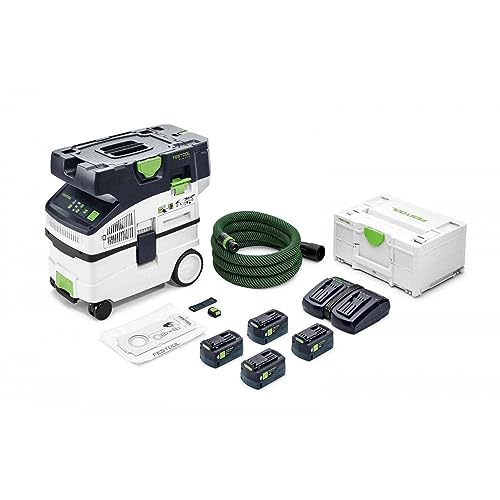 Festool Cordless dust Extractor 577674, Kabelloser mobiler Staubabsauger CTMC MIDI I-Plus CLEANTEC von Festool