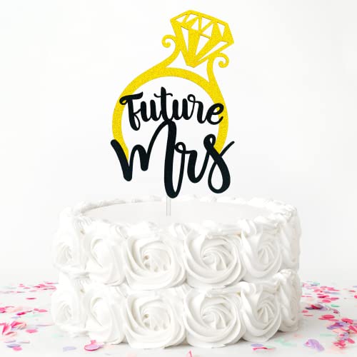 Future Mrs. Cake Topper, Brautdusche Cake Topper, Antrag Engagement Party Supplies, Bachelorette Party Dekoration, Bride to Be Cake Decor von Festus