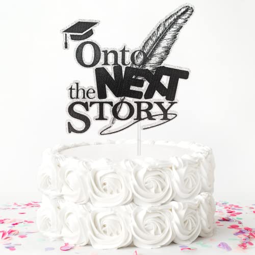 Onto the Next Story Tortenaufsatz, 2022 Congrats Grade Cake Topper, High School, College Student Graduation Party Supplies, Quill Pen Happy Graduation Cake Decor von Festus