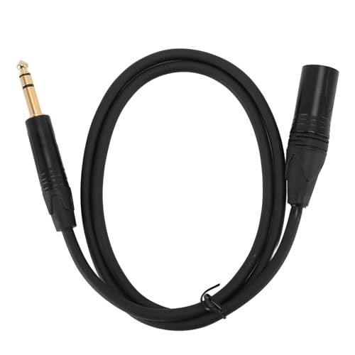 1/4 Inch to XLR Male Cable Professional Balanced Signal OFC Core 6.35mm to XLR Cable for Microphone Speaker Stage (1.8m / 5.9ft) von Feuerblitz