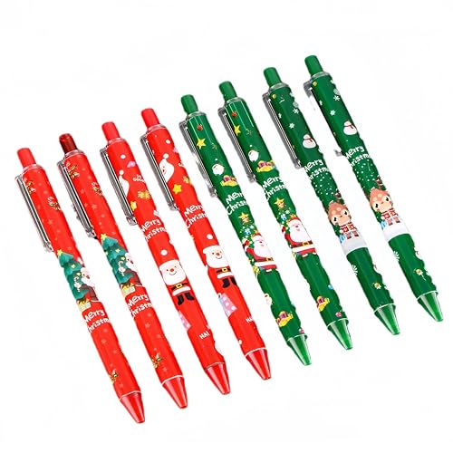 Fexinshern 24 Weihnachten Gel Pen Kugelschreiber mit Motiven, 0,5 mm Strichstärke von Fexinshern