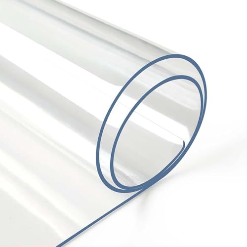 Ffsaacol Dicke Tischdecke Transparent, Transparente PVC-Tischdecke, Tischdecke Wasserdicht Transparent, für Drinnen und Draußen, Abendessen, Restaurant1mm,60x60cm/24x24in Ffsaacol Dicke Tischdecke Transparent, Transparente PVC-Tischdecke, Tischdecke Wasserdicht Transparent, für Drinnen und Draußen, Abendessen, Restaurant1mm,60x60cm/24x24in von Ffsaacol