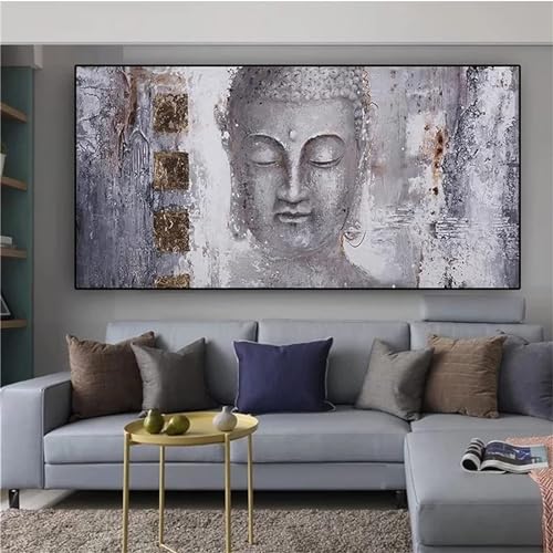 Diamond Painting Erwachsene Groß XXL 115x50cm 5D DIY Diamant Painting Bilder Buddha St Diamond Art Painting Kits Vollbild Es war Diamond Painting Kinder Kreuzstich Gemälde Set für Home Wand Dekor von Fheeao