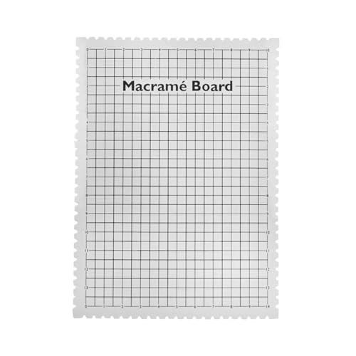 Fhkpsqkcn Large MacRames Board Macrames Project Board Mit Grids Tragbarer Brboden 39x29x5cm Für Webenenthusiasten von Fhkpsqkcn