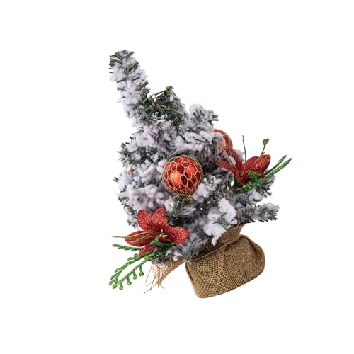 Fhkpsqkcn Plüsch-Miniatur-Weihnachtsbaum, stilvolle Feiertags-Miniatur-Weihnachtsbaum-Plüschverzierung für jede Raumdekoration von Fhkpsqkcn