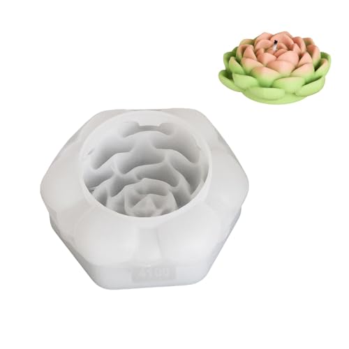 Flexible Silikonform 3D Blumenförmige Kerzenformen Duft Aromatherapie Herstellungsform Handgefertigte Desktop Ornamentform von Fhkpsqkcn