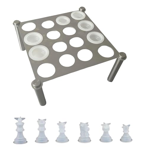 Metall Schach Artikel Silikon Schach Formen Set Epoxidharz Form Schach Stand Bord Spiele Formen Für Home Dekorationen von Fhkpsqkcn