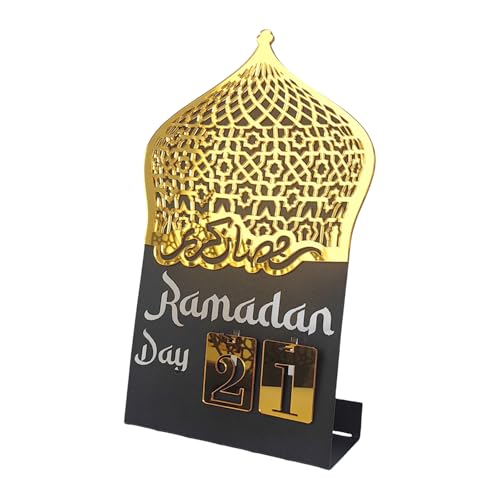 Ramadans Countdown Kalender Acryl Eid Mubaraks Ornament Desktop Dekoration Für Den Heimgebrauch Festival Display Ornament von Fhkpsqkcn