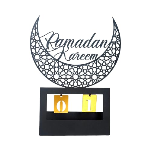 Ramadans Countdown Kalender Acryl Eid Mubaraks Ornament Desktop Dekoration Für Den Heimgebrauch Festival Display Ornament von Fhkpsqkcn