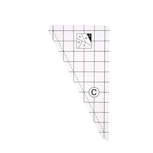 3/4/5 Stück transparentes Acryl-Lineal zum Schneiden von Stoffen, Messen, Nähen, Patchwork-Lineal zum Quilten, Sticken, Basteln von Fhsqwernm