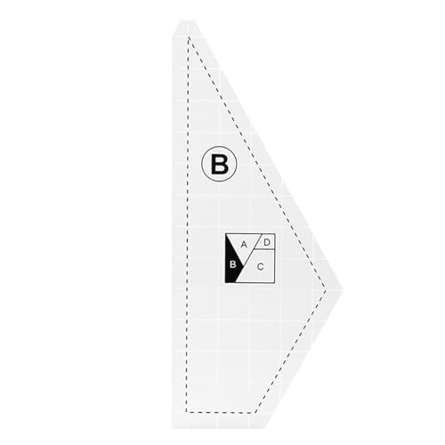 3/4/5 Stück transparentes Acryl-Lineal zum Schneiden von Stoffen, Messen, Nähen, Patchwork-Lineal zum Quilten, Sticken, Basteln von Fhsqwernm